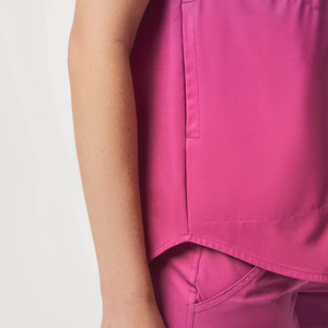 Tenues d'infirmière en polyester, rayonne et élasthanne, ensembles de vêtements de travail, designs tendance, nouveau style, uniforme médical d'hôpital - Product Image 5