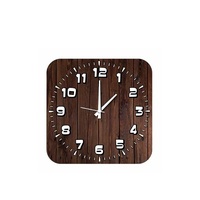Jam Dinding Tangan Kayu Dekoratif Buatan Tangan Pedesaan untuk Ukuran Kustom Harga Murah Dengan Kerajinan Alami
