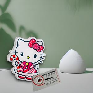 อุปกรณ์ต่อขนตาแบบใช้ซ้ำได้ ยี่ห้อส่วนตัว เป็นมิตรกับสิ่งแวดล้อม  อะคริลิคแม่เหล็ก ลายเฮลโลคิตตี้  แผ่นติดขนตา รูปทรงเพชร สี่เหลี่ยม ดอกไม้ วงรี - Product Image 4