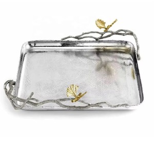 Hot Selling <b>Large</b> Leaf Design Aluminium Serving <b>Bowl</b> for Nuts <b>Salad</b> Fruits and Kitchen Use Available at Wholesale Price - Product Image 2