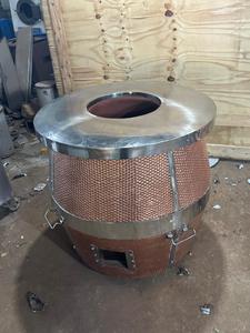 Tandoor électrique en cuivre martelé, barbecue commercial durable, construction en acier inoxydable, four en terre cuite d'extérieur, naan authentique - Product Image 3
