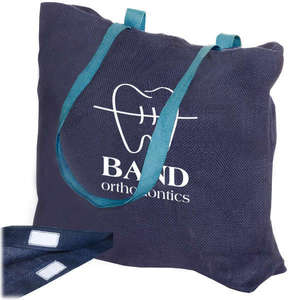 กระเป๋าผ้าปอกระเจาสีเขียวรักษ์โลกสำหรับใส่ยาและอุปกรณ์การแพทย์ - Product Image 1