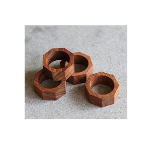 Anneaux de serviette en bois décoratifs, conçus pour des tables élégantes, des dîners, des mariages, des fêtes, des hôtels, des restaurants et des maisons - Product Image 6