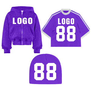 2025 sweats à capuche surdimensionnés personnalisés pour hommes Boxy T-shirt bonnets en coton lourd avec broderie patch appliqué - Product Image 5