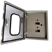 Boîtier en acier inoxydable et alliage d'aluminium, étanche IP65, boîte électrique murale pour le contrôle industriel et l'instrumentation