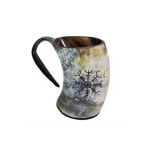 Taza de cuerno pulido hecha a mano más vendida, perfecta para Cuevas de hombres y ocasiones especiales, uso disponible en suministro mundial - Product Image 2