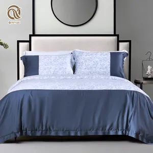 Bamboe Beddengoed Set OEKO-TEX Custom Nieuw Ontwerp Bedrukt 100% Bamboe Sheet Set Queen King Size Hot Sale Beddengoed Groothandelsprijs