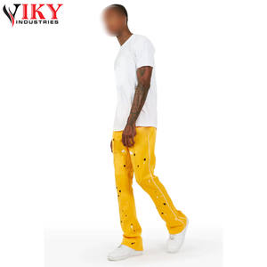 Pantalones Deportivos Acampanados para Hombre en Color Amarillo, Producto de Alta Calidad, Nuevo, con el Mejor Material, de VIKY INDUSTRIES - Product Image 5