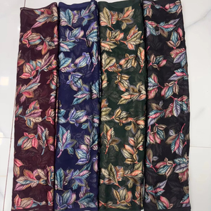 ชุดเดรสผ้าส่าหรีแบบผ้าพิมพ์ลายบราสโซเส้นใยเนื้อวิสโซบริสุทธิ์ - Product Image 4