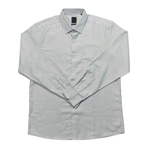 เสื้อเชิ้ตผู้ชายสีพื้นสไตล์ลำลองทันสมัย ดีไซน์สั่งทำได้ เนื้อผ้านุ่ม ทรงเข้ารูป สวมใส่สบาย ผลิตจากผ้าฝ้าย 100% เป็นมิตรต่อสิ่งแวดล้อม ป้องกันการเกิดขุย - Product Image 2