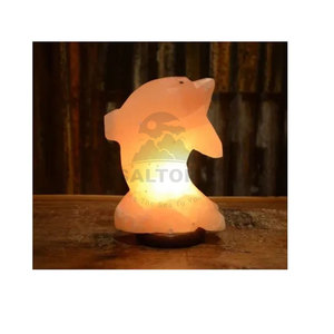 Meilleure qualité lampe à sel en forme de dauphin 100% pur sel de l'Himalaya lampe à sel en forme de dauphin à vendre - Product Image 4