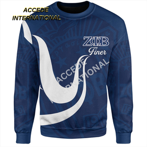 เสื้อสเวตเชิ้ตผ้าฟลีซพิมพ์ลายปักลาย Zeta Phi Beta Sorority ขายส่ง ผลิตจากผ้าฝ้าย 100% ดีไซน์ลำลอง นุ่ม สวมใส่สบาย ทรงปกติ - Product Image 5