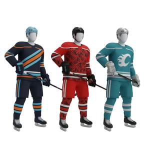Ensembles de maillots de hockey sur glace personnalisés en maille Pro Heavyweight-Tissu respirant à coutures renforcées à séchage rapide - Product Image 1