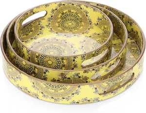 ถาดไม้เสิร์ฟอาหารดีไซน์แฮนด์เมดจากอินเดีย - Product Image 2