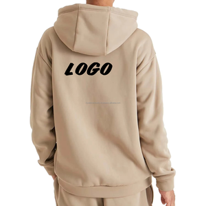 OEM personalizado deportivo 100% algodón de peso pesado de lana de los hombres clásico lateral con cremallera bolsillo Sudadera con capucha de invierno - Product Image 3