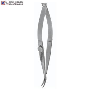 TROUTMAN CASTROVIEJO Ciseaux Cornéoscléraux Verrouillage Manuel Acier Inoxydable Lames Moyennes Angle Gauche 4 1/4 Pouces Chirurgical - Product Image 4