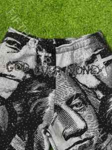 Camiseta de 2 piezas hecha a medida y conjunto corto boxy fit recortado 100% algodón French Terry con serigrafía gráfica y pedrería - Product Image 6