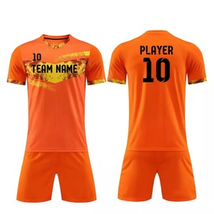 Custom logo Breathable Quick Dry Football Jersey Design <b>Models</b> Full Set Sublimation Polyester Men Soccer Jersey Uniform - Product Image 3