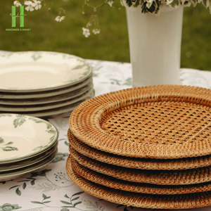 BEST SELLER Handmade Natural Woven Rattan <b>Round</b> <b>Placemat</b> For Home Decor And Restaurant Decoration Made In Vietnam - Product Image 3