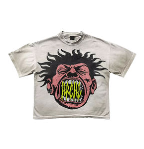 Fabricant de t-shirt personnalisé lourd 100% coton 250 Gsm court surdimensionné Boxy à épaules tombantes en détresse solide décontracté pour hommes - Product Image 6