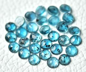 คุณภาพส่งออกระดับพรีเมียม 100% พลอยธรรมชาติสีน้ําเงินไซยาไนท์กุหลาบตัดพลอยพลอยอัญมณีแท้หลวมขายในราคาไม่แพง OEM - Product Image 6