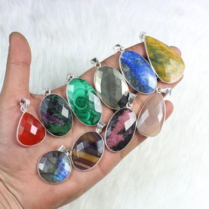 จี้พลอยผสมที่น่าทึ่งสําหรับสาวอัญมณีเหลี่ยมเพชรพลอยอุปทานเครื่องประดับขายส่งจี้จํานวนมากผสมรูปร่างและขนาดของขวัญจี้ - Product Image 1