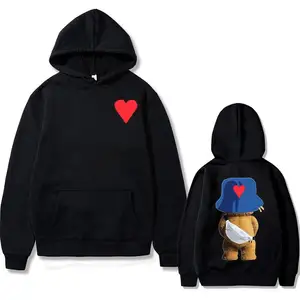 Bán Buôn Hoodies Siêu Mềm Áo Cho Nam Giới Và Phụ Nữ Phần Rắn Màu Áo Len Dày Vai Lỏng Phiên Bản Lớn Hoodies