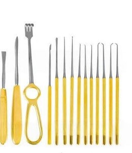 Juego de instrumentos de microcirugía de oreja de timpanoplastia de 41 piezas, instrumentos ortopédicos para uso hospitalario, empaquetado de acero inoxidable - Product Image 4