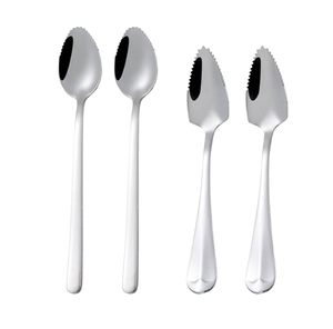 Stainless Steel Serrated Fruit Spoon Most Selling With Mirror Polished <b>Kitchen</b> <b>Accessories</b> Tableware Spoons Set - Product Image 5