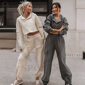 2025 Women 2 Piece Set Top and Pants Customized <b>tracksuit</b> for women with multiple colors & design. - Product Image 6