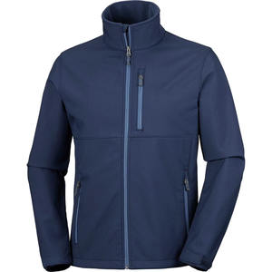 Veste Softshell verte respirante et imperméable pour homme, col montant réglable, logo personnalisé OEM, meilleures ventes, vêtements d'extérieur - Product Image 6