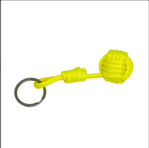 Porte-clés noeud singe poing avec manille en laiton-4.5 "de long-porte-clés en corde de marin fait main-cadeau de bijoux nautiques - Product Image 1