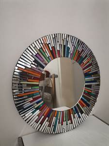 Espejo de mosaico redondo - Product Image 3