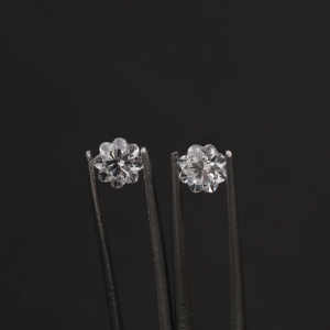 Par de diamantes cultivados en laboratorio de corte floral de 1-1 quilates para anillos de compromiso y pendientes, regalo de diamante hecho en laboratorio CVD con certificado IGI - Product Image 4