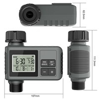Minuterie d'eau numérique programmable avec grand écran LCD pour système d'irrigation automatique de jardin