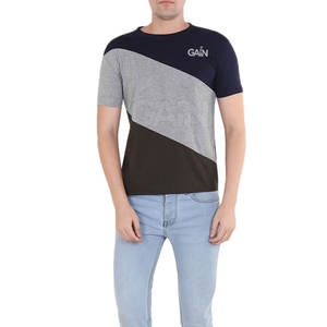 Camisetas Transpirables de Algodón 100% Sólido para Hombre al por Mayor con Diseño de Logotipo Personalizado, MOQ Bajo - Product Image 4