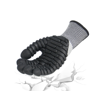 Guantes de seguridad de nitrilo antiimpacto transpirables Guantes protectores de mano mecánicos antiimpacto de cuero y ropa de trabajo TPR - Product Image 3