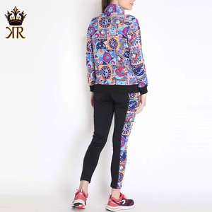 Ensemble de 2 pièces Jogging respirant et léger pour femmes Grande taille Vêtements de sport en coton Taille élastique Jogging de sublimation - Product Image 6