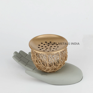 Quemador de Incienso de Metal con Soporte de Madera para Decoración del Hogar Estilo Árabe, Tendencia en Ventas - Product Image 2