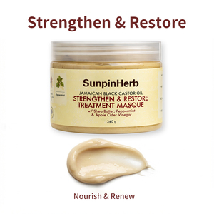 Traitement capillaire hydratant intense à l'huile de ricin noire jamaïcaine et au beurre de karité pour cheveux secs, bouclés, crépus et naturels - Product Image 5