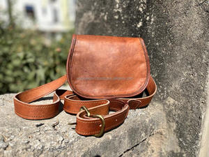 Femmes Vintage élégant en cuir de chèvre sac à main sac à main 100% pur cuir sac à bandoulière en cuir véritable 5*7 sacs à bandoulière faits à la main - Product Image 6