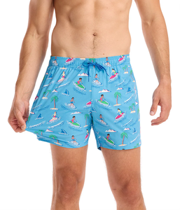 Short de plage à séchage rapide personnalisé OEM pour hommes Short de plage décontracté écologique avec design imprimé respirant taille moyenne - Product Image 2
