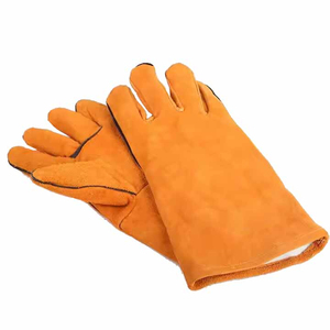 Resistente al calor Nuevo servicio personalizado OEM Guantes de soldadura de cuero Premium Nueva llegada Diseño de resistencia al calor Guantes de seguridad razonables - Product Image 2