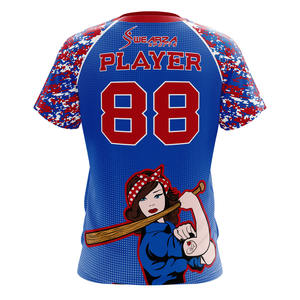 Venta al por mayor de ropa deportiva personalizada de alto rendimiento sublimado Softball Jerseys Athletic Fit cómodo Softball Jerseys - Product Image 6