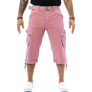 Pantalones cortos Cargo sólidos para hombre con estilo, diseño multibolsillo, secado rápido, ligero, senderismo, viajes, trabajo, informal, verano, aventuras al aire libre - Product Image 1
