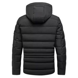 Manteaux rembourrés de grande taille pour hommes, veste à capuche à bulles, veste d'hiver chaude pour hommes - Product Image 3