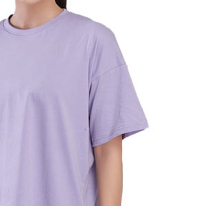 Premium 100% algodón Jersey camiseta logotipo personalizado alta calidad cuello de gran tamaño hombro caído-260 gramos tela hombres mujeres estilos - Product Image 2