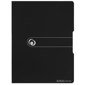 Portapapeles Herlitz Express-Clip, Organización Fácil, 24 x 33 cm (L x A), Negro, Plástico - Product Image 1
