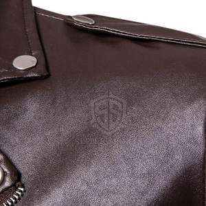 Chaqueta de cuero de piel de oveja para hombre de alta calidad directa de fábrica 2024, estilo callejero hecho a medida para invierno, pedido mínimo bajo - Product Image 6