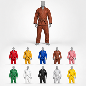 Best Price Strong Comfortable Cotton Martial Arts Wear Unisex Featuring Well-Fitted <b>Kimono</b> Suit Front Logo Durable Breathable - Product Image 6